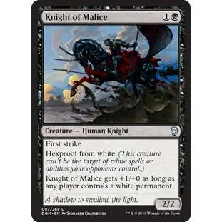 MtG Dominaria Uncommon Knight of Malice #97