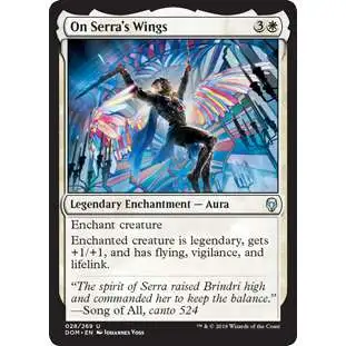 MtG Dominaria Uncommon On Serra's Wings #28