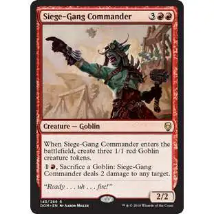 MtG Dominaria Rare Foil Siege-Gang Commander #143