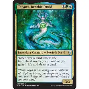 MtG Dominaria Uncommon Tatyova, Benthic Druid #206