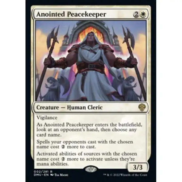 MtG Dominaria United Rare FOIL Anointed Peacekeeper #2