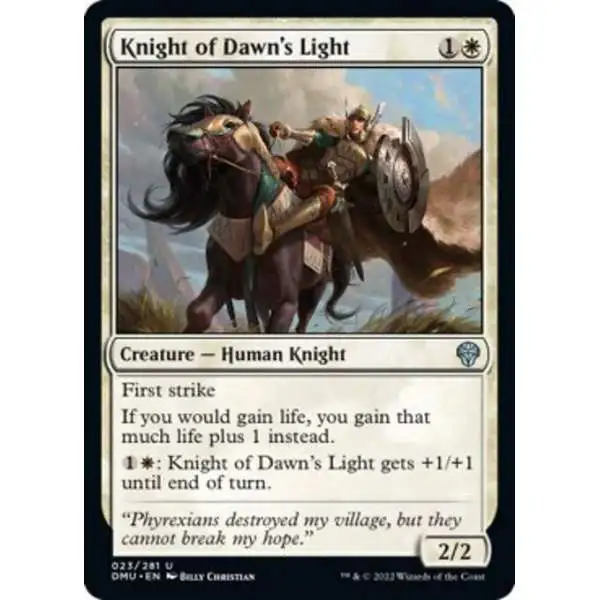 MtG Dominaria United Uncommon Knight of Dawn's Light #23