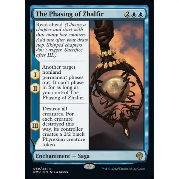 MtG Dominaria United Rare FOIL The Phasing of Zhalfir #59