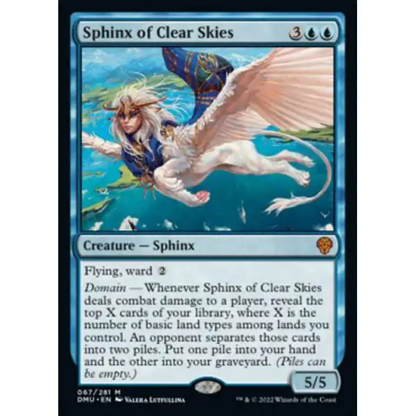 MtG Dominaria United Mythic Rare Sphinx of Clear Skies #67