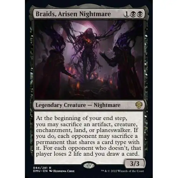 MtG Dominaria United Rare Foil Braids, Arisen Nightmare #84