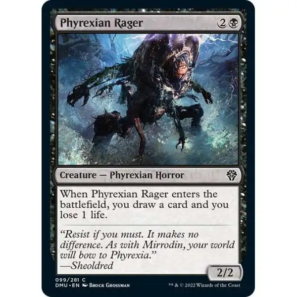 MtG Dominaria United Common Phyrexian Rager #99