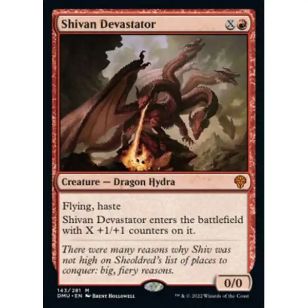 MtG Dominaria United Mythic Rare Shivan Devastator #143