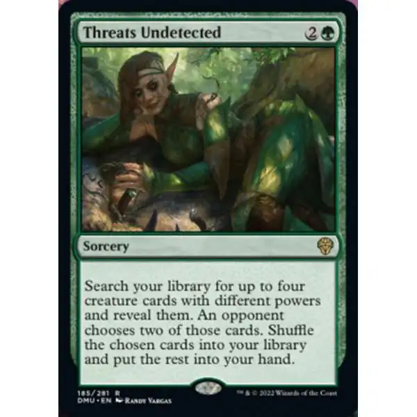 MtG Dominaria United Rare Foil Threats Undetected #185