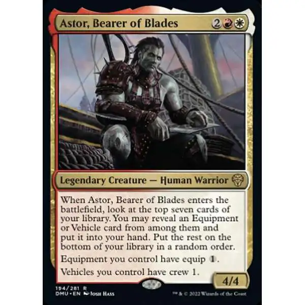 MtG Dominaria United Rare Astor, Bearer of Blades #194