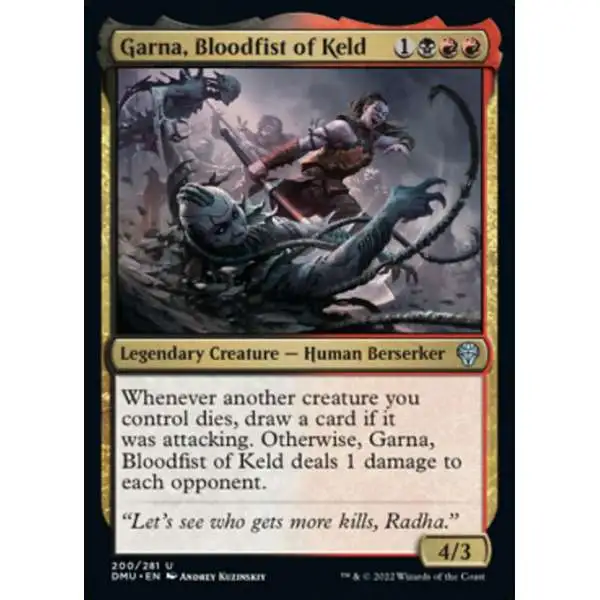 MtG Dominaria United Uncommon Garna, Bloodfist of Keld #200