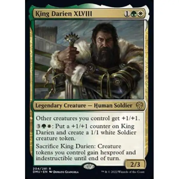 MtG Dominaria United Rare Foil King Darien XLVIII #204