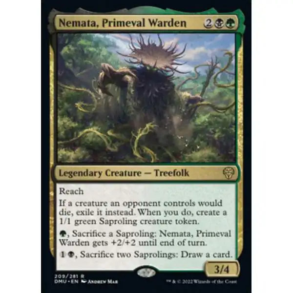 MtG Dominaria United Rare Nemata, Primeval Warden #209