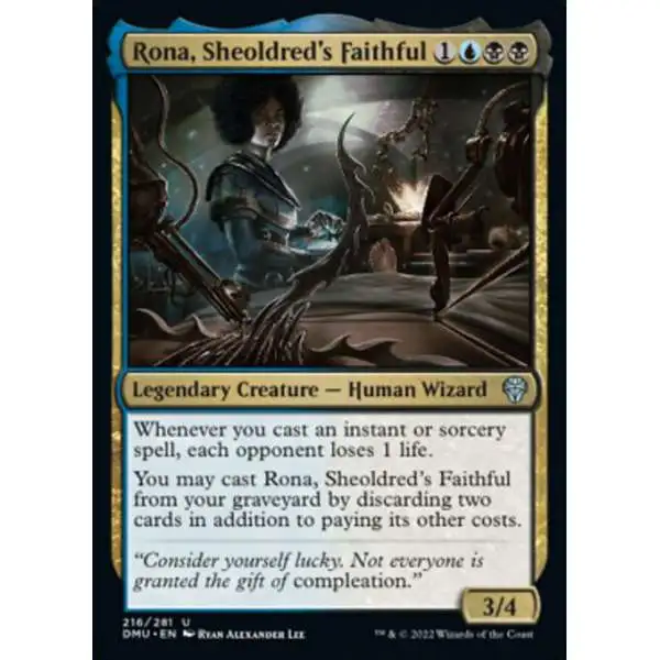 MtG Dominaria United Uncommon Rona, Sheoldred's Faithful #216