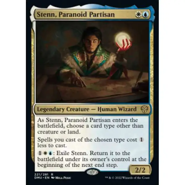 MtG Dominaria United Rare Stenn, Paranoid Partisan #221