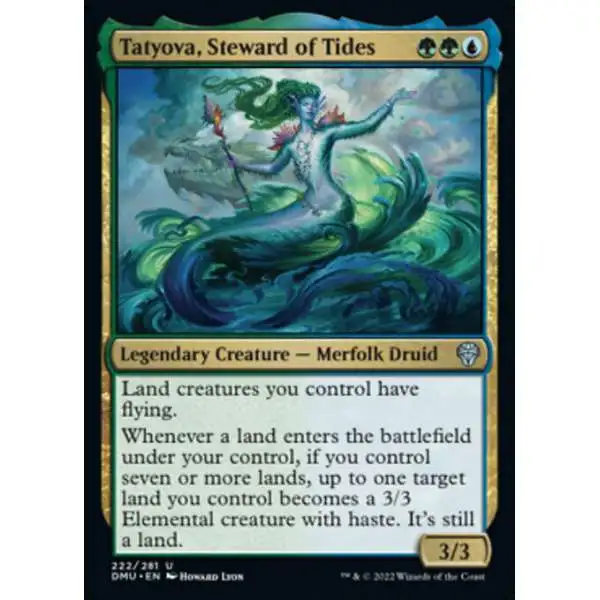 MtG Dominaria United Uncommon Tatyova, Steward of Tides #222