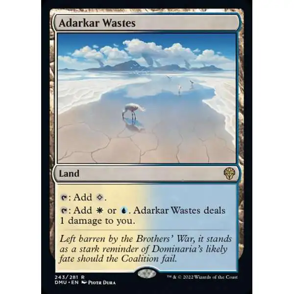 MtG Dominaria United Rare Adarkar Wastes #243