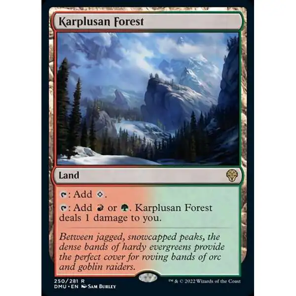 MtG Dominaria United Rare Karplusan Forest #250