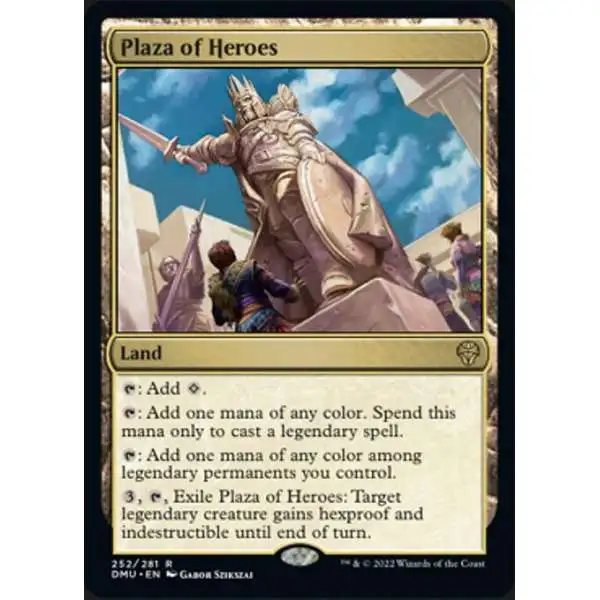 MtG Dominaria United Rare Plaza of Heroes #252