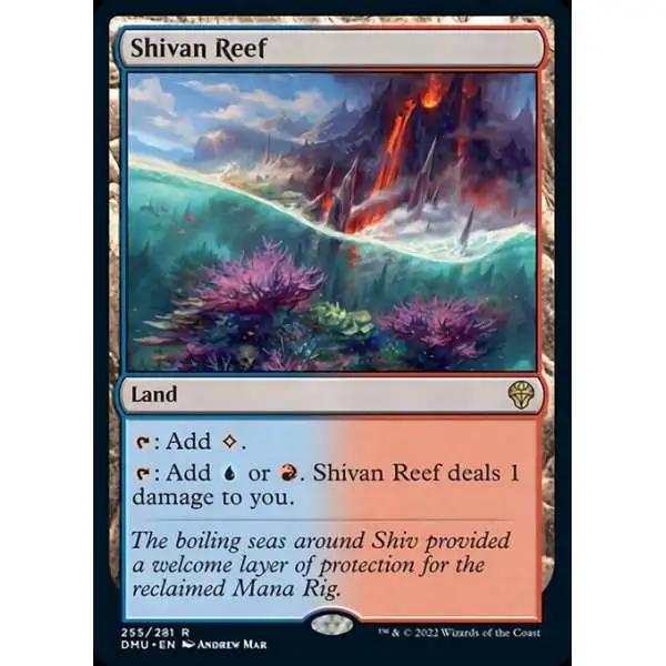 MtG Dominaria United Rare FOIL Shivan Reef #255