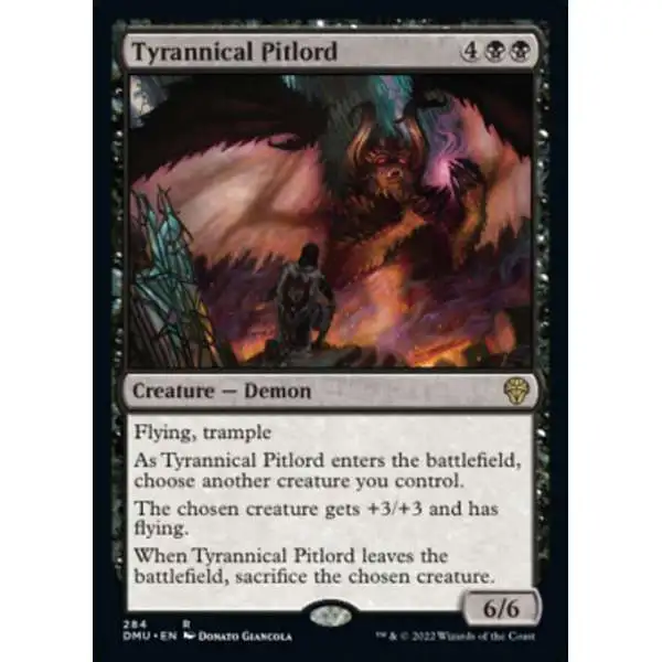 MtG Dominaria United Rare Tyrannical Pitlord #284 [Jumpstart Cards]