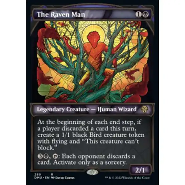 MtG Dominaria United Rare The Raven Man #289 [Showcase FOIL]
