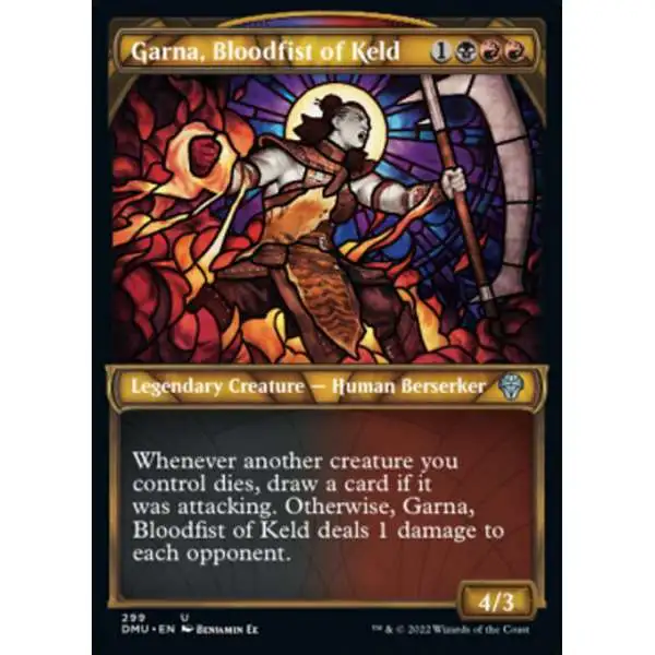 MtG Dominaria United Uncommon Garna, Bloodfist of Keld #299 [Showcase]