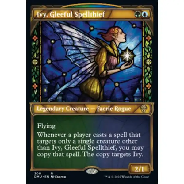 MtG Dominaria United Rare Ivy, Gleeful Spellthief #300 [Showcase FOIL]