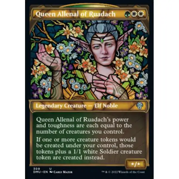 MtG Dominaria United Uncommon Queen Allenal of Ruadach #309 [Showcase]