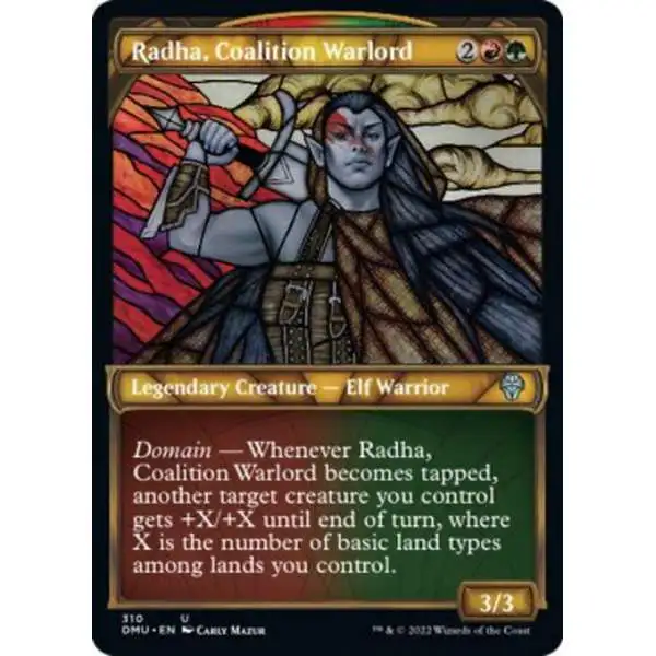 MtG Dominaria United Uncommon Radha, Coalition Warlord #310 [Showcase FOIL]