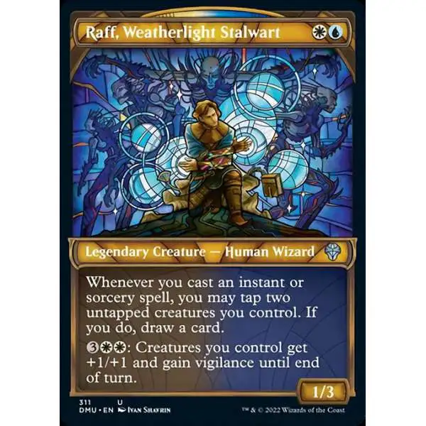 MtG Dominaria United Uncommon Raff, Weatherlight Stalwart #311 [Showcase]