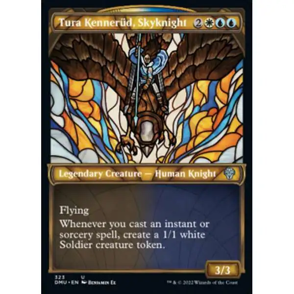 MtG Dominaria United Uncommon Tura Kennerud, Skyknight #323 [Showcase]