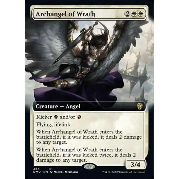 MtG Dominaria United Rare Archangel of Wrath #384 [Extended Art]
