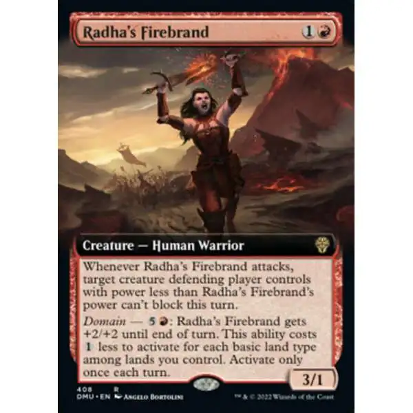 MtG Dominaria United Rare Radha's Firebrand #408 [Extended Art]