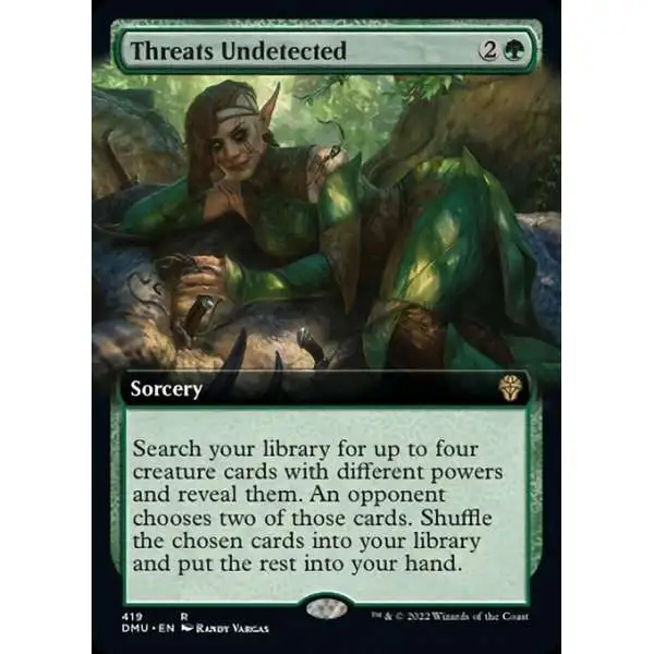 MtG Dominaria United Rare Threats Undetected #419 [Extended Art]