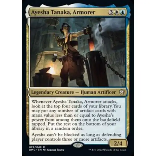 MtG Dominaria United Commander Rare Ayesha Tanaka, Armorer #29 [Legends Retold]