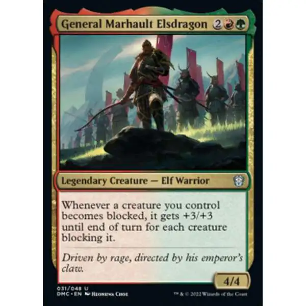 MtG Dominaria United Commander Uncommon General Marhault Elsdragon #31 [Legends Retold]