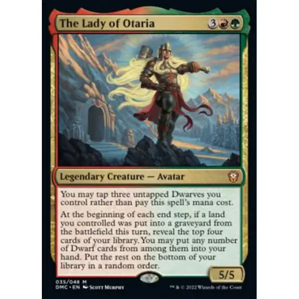 MtG Dominaria United Commander Mythic Rare The Lady of Otaria #35 [Legends Retold FOIL]