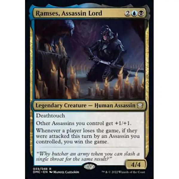 MtG Dominaria United Commander Rare Ramses, Assassin Lord #39 [Legends Retold]