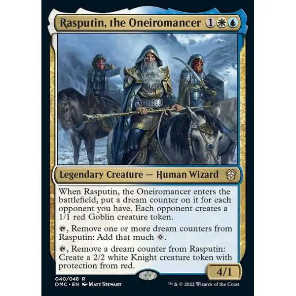 MtG Dominaria United Commander Rare Rasputin, the Oneiromancer #40 [Legends Retold FOIL]