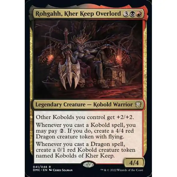 MtG Dominaria United Commander Rare Rohgahh, Kher Keep Overlord #41 [Legends Retold FOIL]