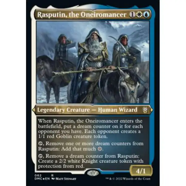 MtG Dominaria United Commander Rare Rasputin, the Oneiromancer #62 [Etched Foil]