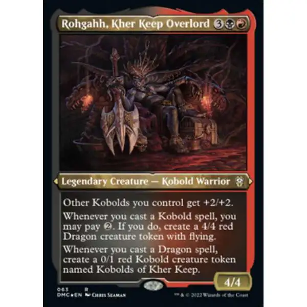 MtG Dominaria United Commander Rare Rohgahh, Kher Keep Overlord #63 [Etched Foil]