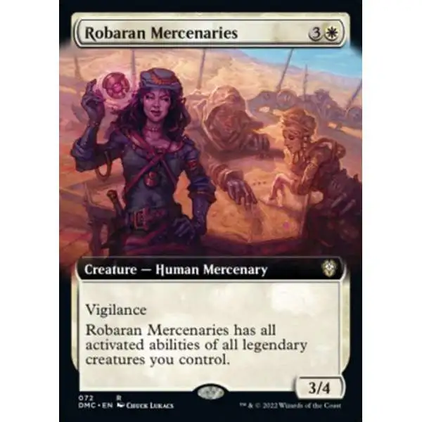 MtG Dominaria United Commander Rare Robaran Mercenaries #72 [Extended Art FOIL]