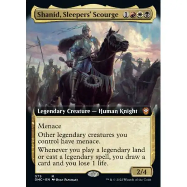 MtG Dominaria United Commander Mythic Rare Shanid, Sleepers' Scourge #79 [Extended Art FOIL]