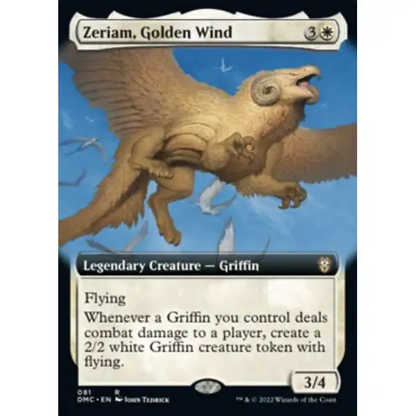 MtG Dominaria United Commander Rare Zeriam, Golden Wind #81 [Extended Art]
