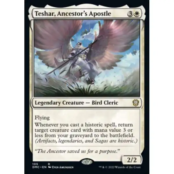 MtG Dominaria United Commander Rare Teshar, Ancestor's Apostle #105