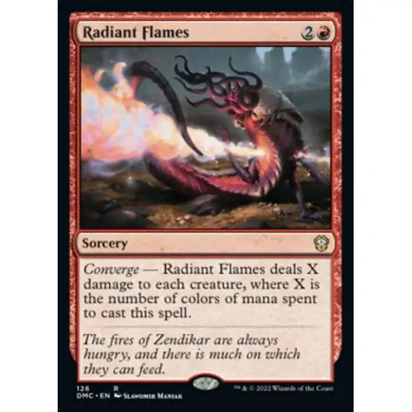 MtG Dominaria United Commander Rare Radiant Flames #126