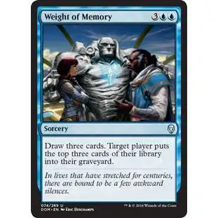 MtG Dominaria Uncommon Weight of Memory #74