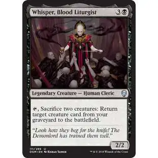 MtG Dominaria Uncommon Whisper, Blood Liturgist #111