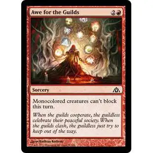 MtG Trading Card Game Dragon's Maze Common Foil Awe for the Guilds #31